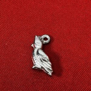 Silver Tone Cockatiel Charm